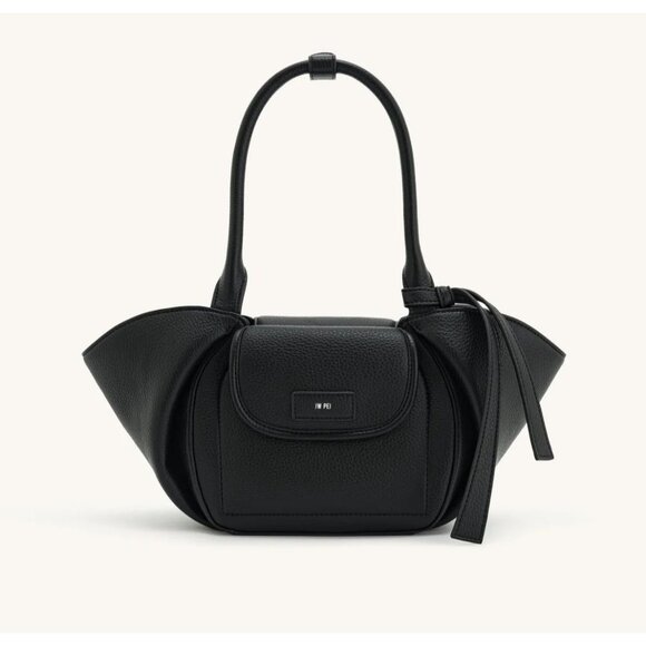 Zoey Leather Bucket Shoulder Bag By JW Pei - Black - Picture 1 of 5